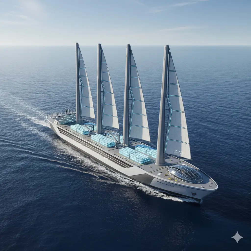 Vision segelfrachtschiff gemini