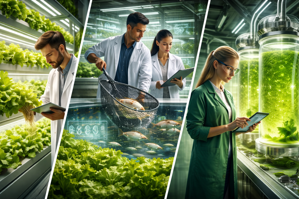 collage zukunfts bio berufe